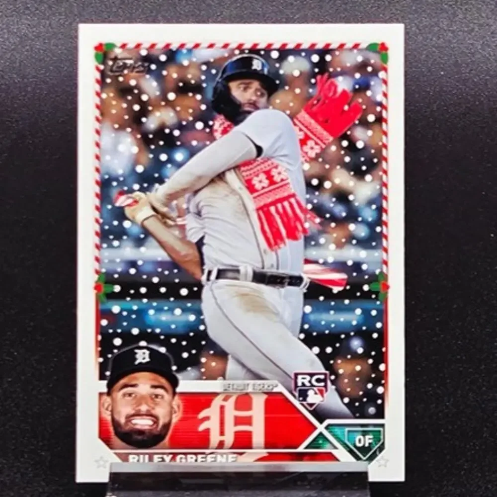 Riley Greene Bowman Chrome Sapphire Holiday SSP RC Detroit Tigers Star Rookie